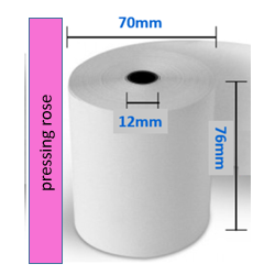 50 x Bobines thermique 76x70x12 pressing rose