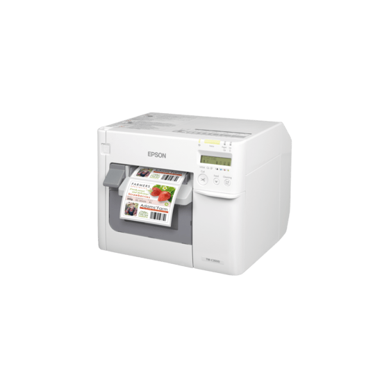 Epson ColorWorks C3500, massicot, écran, USB, Ethernet, garantie 3 ans