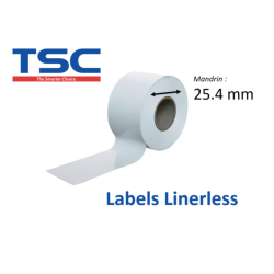 1 x rouleau linerless 100mm, TSC, papier thermique, mandrin 25.4 mm (DT-S100033LL)