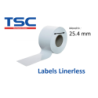 1 x rouleau linerless 100mm, TSC, papier thermique, mandrin 25.4 mm (DT-S100033LL)