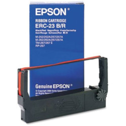 Epson ERC 23, ruban couleur, noir, rouge