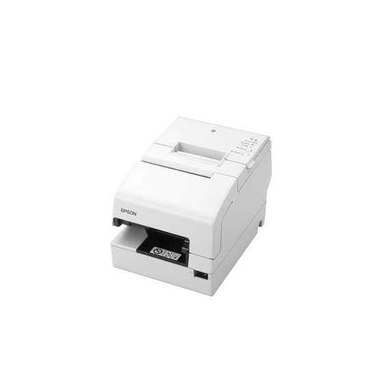 Epson TM-H6000V, USB, RS232, Ethernet, massicot, avec Bloc d'alim, ePOS, blanc