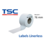 1 x rouleau linerless 100mm, TSC, papier thermique, mandrin 76 mm