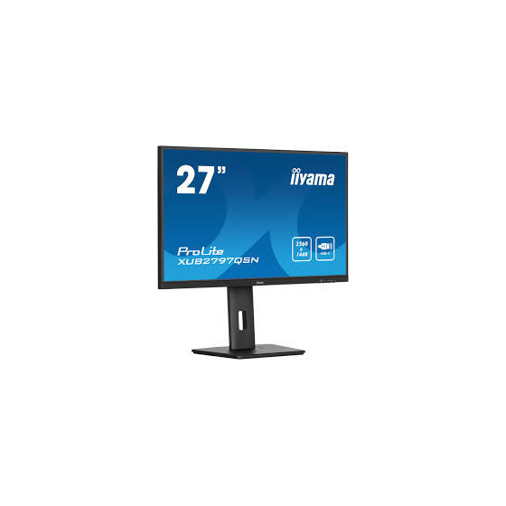 iiyama ProLite XUB2797QSN-B1, 68,6 cm (27''), USB, USB-C, Ethernet, en kit (USB), noir