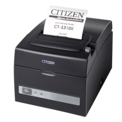 Citizen CT-S310II, double IF, 8 pts/mm (203 dpi), massicot, blanc