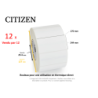 12 x rouleaux d'étiquettes 170x244mm, Citizen