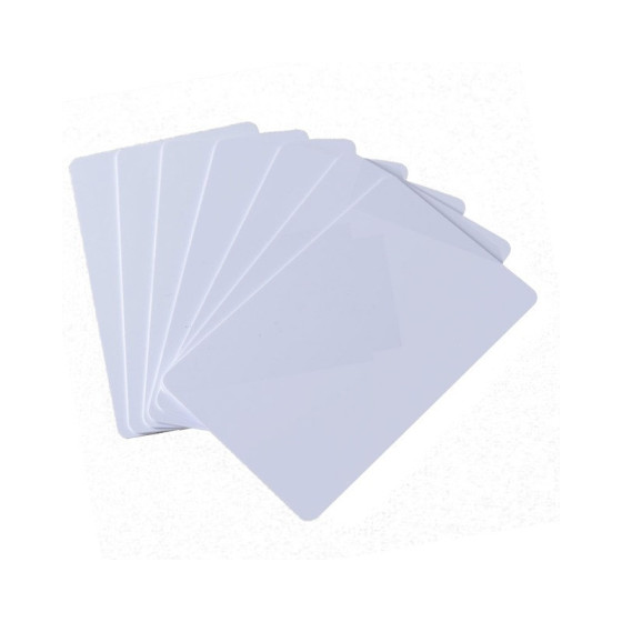 100 x Evolis Carte plastique blanche (C4512)