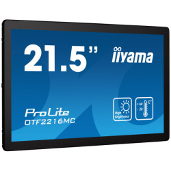 iiyama ProLite OTF2216MC-B1, 55,9 cm (22''), capacitif projeté, 10 pts, Full HD, Ethernet, en kit (USB), noir