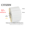 12 x rouleaux d'étiquettes 170x152mm, Citizen