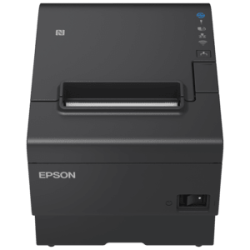 Epson TM-T88VII, USB, USB Host, RS232, Ethernet, Cable EU, blanc