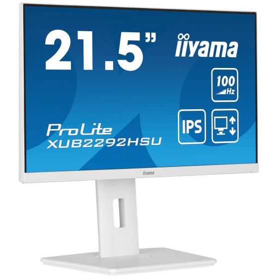 iiyama ProLite XUB2292HSU-W6, 54,6 cm (21,5''), Full HD, USB, en kit (USB), blanc