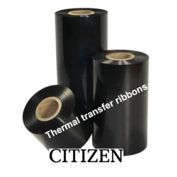 Citizen, ruban transfert thermique, cire/résine, 220 mm, 4 rouleau/boîte