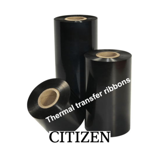 Citizen, ruban transfert thermique, cire/résine, 220 mm, 4 rouleau/boîte