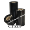 Citizen, ruban transfert thermique, cire/résine, 220 mm, 4 rouleau/boîte