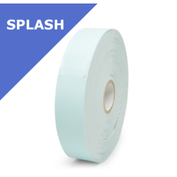 6 x cartouches Zebra Z-Band Splash, bleu ((350 bracelets par rouleau)