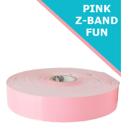 6 x cartouches Zebra Z-Band Fun, rose (350 rouleaux par cartouches)