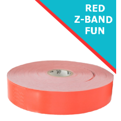 4 x rouleaux Zebra Z-Band Fun, rouge