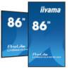 iiyama ProLite IDS, iiSignage, 24/7, 217,4 cm (85,6''), 4K, RS232, Ethernet, WiFi, Android, en kit (RS232), noir