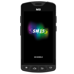 M3 Mobile SM15 X, 2D, SE4750, BT (BLE), WiFi, 4G, NFC, GPS, GMS, batt. étendue, Android