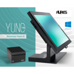 Pack TPV YUNO II i3 noir (TPV + imprimante) avec Windows 10 Value