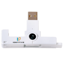 Identiv uTrust SmartFold SCR3500 A, USB, blanc