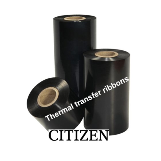 Citizen, ruban transfert thermique, cire/résine, 150 mm, 4 rouleau/boîte
