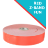 6 x cartouches Zebra Z-Band Fun, rouge  (350 rouleaux par cartouche)