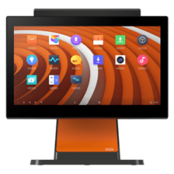 SUNMI D2s LITE, Mono Screen, 39,6 cm (15,6''), Full HD, USB, BT, Ethernet, WiFi, Android, noir, orange