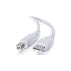 Câble USB (A/B), 3 m, blanc (82216)