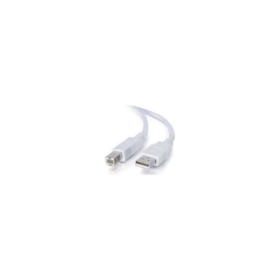 Câble USB (A/B), 3 m, blanc (82216)