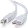 Câble USB (A/B), 3 m, blanc (82216)