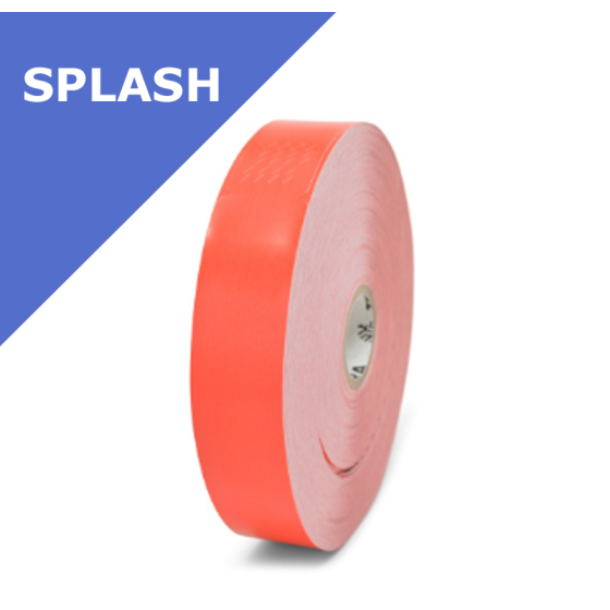 6 x cartouches Zebra Z-Band Splash, rouge (10012718-1)