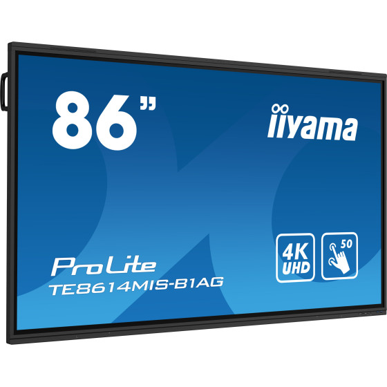 iiyama ProLite IDS, 24/7, 217,4 cm (85,6''), 4K, USB, RS232, Ethernet, WiFi, Android, en kit (RS232), noir