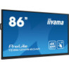 iiyama ProLite IDS, 24/7, 217,4 cm (85,6''), PureTouch-IR, 4K, USB, USB-C, RS232, Ethernet, WiFi, en kit (USB), noir