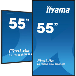 iiyama ProLite IDS, 24/7, 139 cm (55''), 4K, USB, RS232, Ethernet, WiFi, Android, en kit (RS232), noir