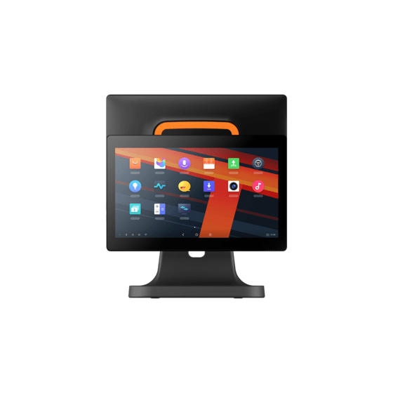 Sunmi T2s Lite, 39,6 cm (15,6''), Full HD, CD, USB, RS232, BT, Ethernet, WiFi, Android, afficheur client (15 inch), noir, orange