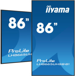 iiyama ProLite IDS, 24/7, 4K, USB, RS232, Ethernet, WiFi, Android, en kit (RS232), noir (LH8665UHSB-B1)