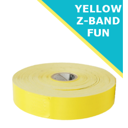 4 x rouleaux Zebra Z-Band Fun, Jaune