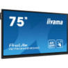 iiyama ProLite IDS, 24/7, 190,5 cm (75''), PureTouch-IR, 4K, USB, USB-C, Ethernet, WiFi, en kit (USB), noir