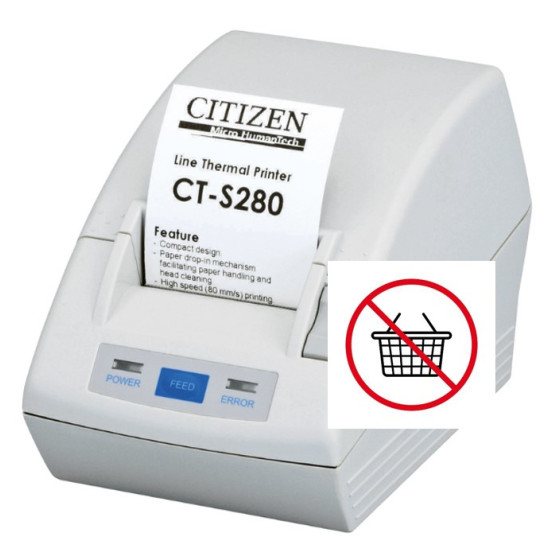 Modèle CT-S280/28 de Citizen, Imprimante tickets