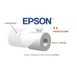 ReStick Epson, rouleaux d'étiquettes Linerless.