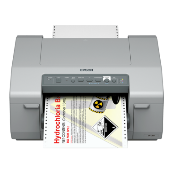 Modèle Epson ColorWorks C83, Imprimante étiquettes couleur