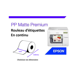 Étiquettes en rouleau continu Premium Matte