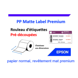 Étiquettes pré-découpées...