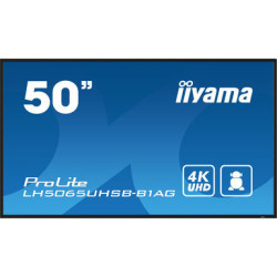 iiyama ProLite IDS, 24/7, 4K, USB, RS232, Ethernet, WiFi, Android, en kit (RS232), noir (LH5065UHSB-B1AG)