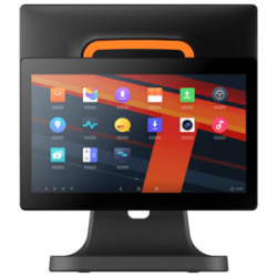 Sunmi T2s Lite, 39,6 cm (15,6''), Full HD, CD, USB, RS232, BT, Ethernet, WiFi, Android, afficheur client (15 inch), noir, orange