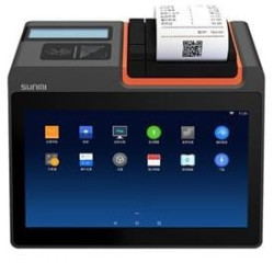 SUNMI D3 MINI, puce, CD, Scanner (2D), USB, BT (BLE, 5.0), Ethernet, WiFi, 4G (P01260022)