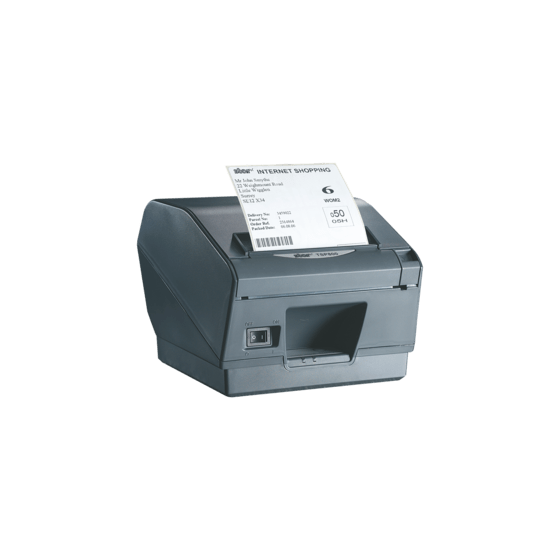 Star TSP847II, AirPrint, 8 pts/mm (203 dpi), massicot, gris foncé