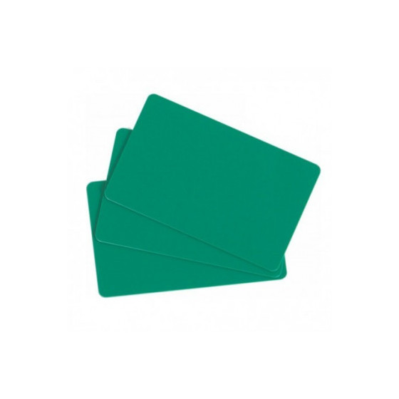 100 x Evolis Carte plastique Vert (C4401)