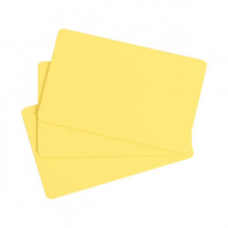 100 x Evolis Carte plastique jaune (C4101)